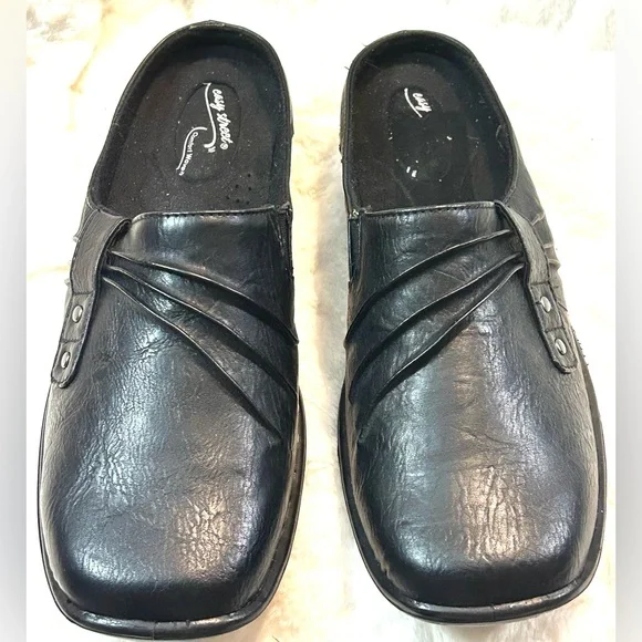 Size 9 WIDE Easy Street Comfort Wave clogs mules slip on - Picture 3 of 12